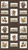Moda Sunflower Garden Panel Brown
