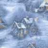 Moda Blizzard Blues Christmas Village Frozen Pond