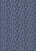 Lewis and Irene Fabrics Forever Blooms Interlaced Blossoms Prussian Blue