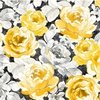 Michael Miller Fabrics Sunny Delight Cabbage Roses Gray