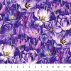 Northcott Tulip Garden Packed Tulips Purple/Multi