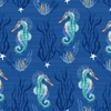 Blank Quilting Seatopia Seahorses Navy