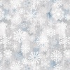 Studio E Fabrics Snowburst 108 Inch Wide Backing Fabric Snowflake Toss Fossil