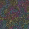 Andover Fabrics Color Wheel Rainbow Stitched Night
