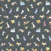 Clothworks A Day in the Park Small Dogs Dark Gray