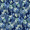 Henry Glass Water Lily Magic Iris Texture Indigo