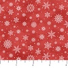 Northcott The Christmas Mouse Snowflake Red