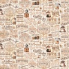 Riley Blake Designs Coffee Time Text Cream