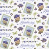 Henry Glass Berrylicious Allover Blueberries White/Blue
