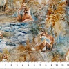 Northcott Fox Den Fox Dense Blue/Multi