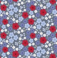 Lewis and Irene Fabrics Forever Blooms Floral Palette Slate Grey