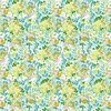 Clothworks My Happy Place Leaves and Buds Light Teal