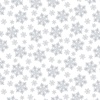 Henry Glass Quilter's Flour VI Medium Snowflake White on White