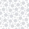 Henry Glass Quilter's Flour VI Medium Snowflake White on White