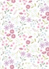 Lewis and Irene Fabrics Pressed Flowers Sleeping Bloom White