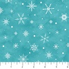 Northcott Woodland Wishes Snowflake Teal