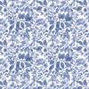 P&B Textiles Indigo Petals Leaves Blue