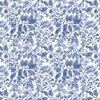 P&B Textiles Indigo Petals Leaves Blue