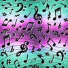 3 Wishes Fabric Rhythm and Hues Music Notes