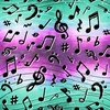 3 Wishes Fabric Rhythm and Hues Music Notes
