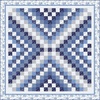 English Garden Blue Cluster Free Quilt Pattern