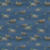 Clothworks Lake and Lodge Ducks Denim
