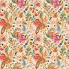 QT Fabrics Fluttering Garden Butterfly Floral Paisley Tan