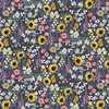 P&B Textiles Celestial Seasons Allover Zodiac Floral Navy