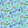 P&B Textiles Deep Blue Sea Seaweed Blue