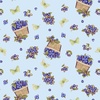 Henry Glass Berrylicious Tossed Baskets and Berries Blue