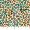 Northcott Barista Packed Beans Ochre/Multi