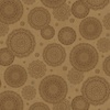 P&B Textiles Floral Chic Tossed Mandalas Brown