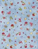 Wilmington Prints Gnome and Garden Mushroom Toss Blue