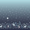 Lewis and Irene Fabrics A Winter's Moon Double Edge Border Panel