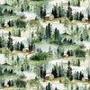 P&B Textiles Misty Vistas Forest Allover Multi