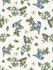 Wilmington Prints Among The Irises Birds Cream