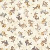 QT Fabrics Hunny Bunny Tossed Bunnies Cream