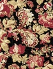Wilmington Prints Crimson Majesty 108 Inch Wide Backing Fabric Large Floral Black