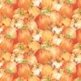 Blank Quilting Autumn Blessings Stacked Pumpkins Orange