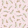 Clothworks Guess How Much I Love You Sleepy Hares Light Pink