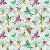 Windham Fabrics A Hummingbird's Charm Birds in Flight Morning Dew