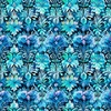 QT Fabrics Fantasia Decorative Floral Turquoise