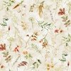 Hoffman Fabrics Harvest Bouquet Tossed Ferns and Flowers Natural