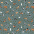 Henry Glass The Mountains are Calling Animal Toss Teal