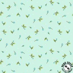 Henry Glass Serene Garden Rosebuds Aqua Henry Glass Serene Garden Rosebuds Aqua