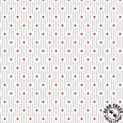 Andover Fabrics Tradition Pin Dot Stripe White Andover Fabrics Tradition Pin Dot Stripe White