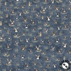 QT Fabrics Forest, Field and Stream Ducks Steel Blue QT Fabrics Forest, Field and Stream Ducks Steel Blue