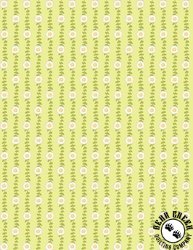 Wilmington Prints Patch of Sunshine Daisy Stripe Green Wilmington Prints Patch of Sunshine Daisy Stripe Green