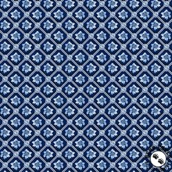 Blank Quilting English Blue and White Geometric Navy Blank Quilting English Blue and White Geometric Navy