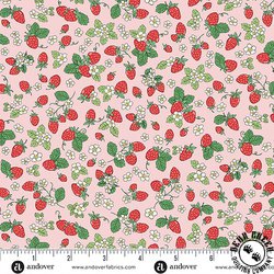 Andover Fabrics Afternoon Tea Strawberry Fizz Pink